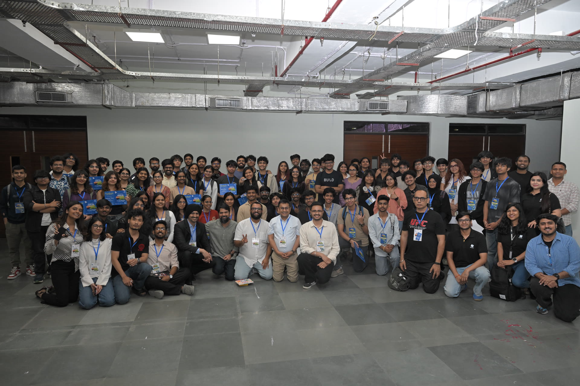Group photo of participants at a GAMES Lab event